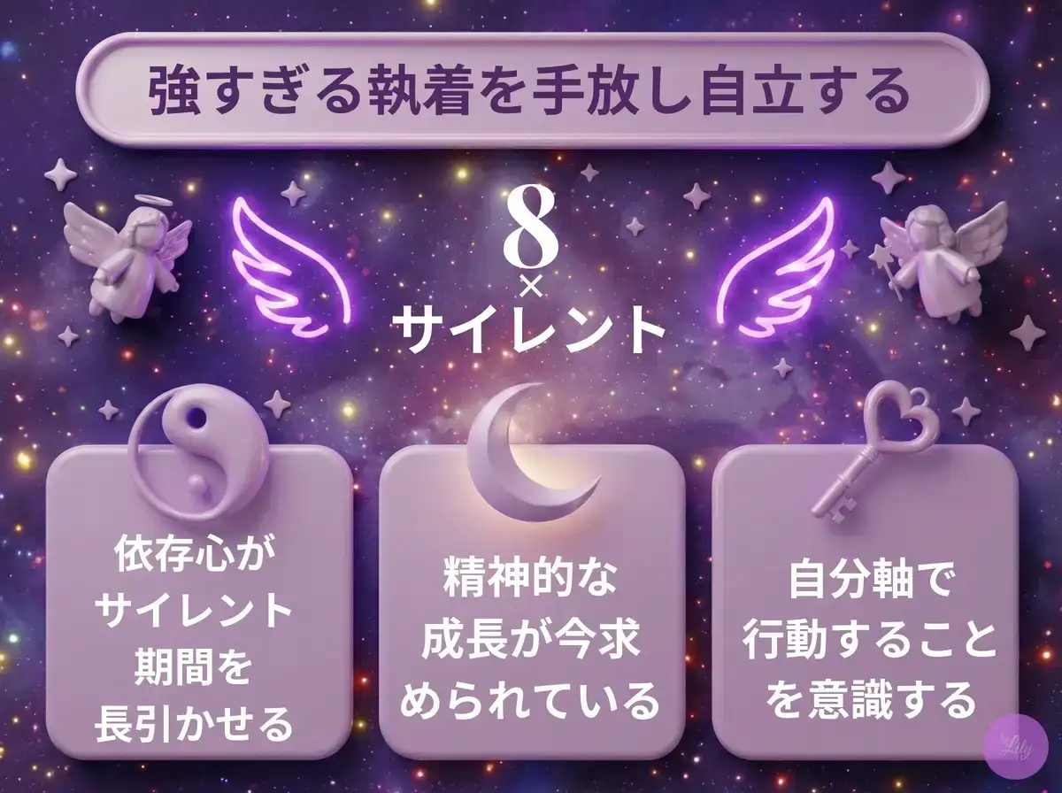 リリーのエンジェルナンバー 8 x サイレント