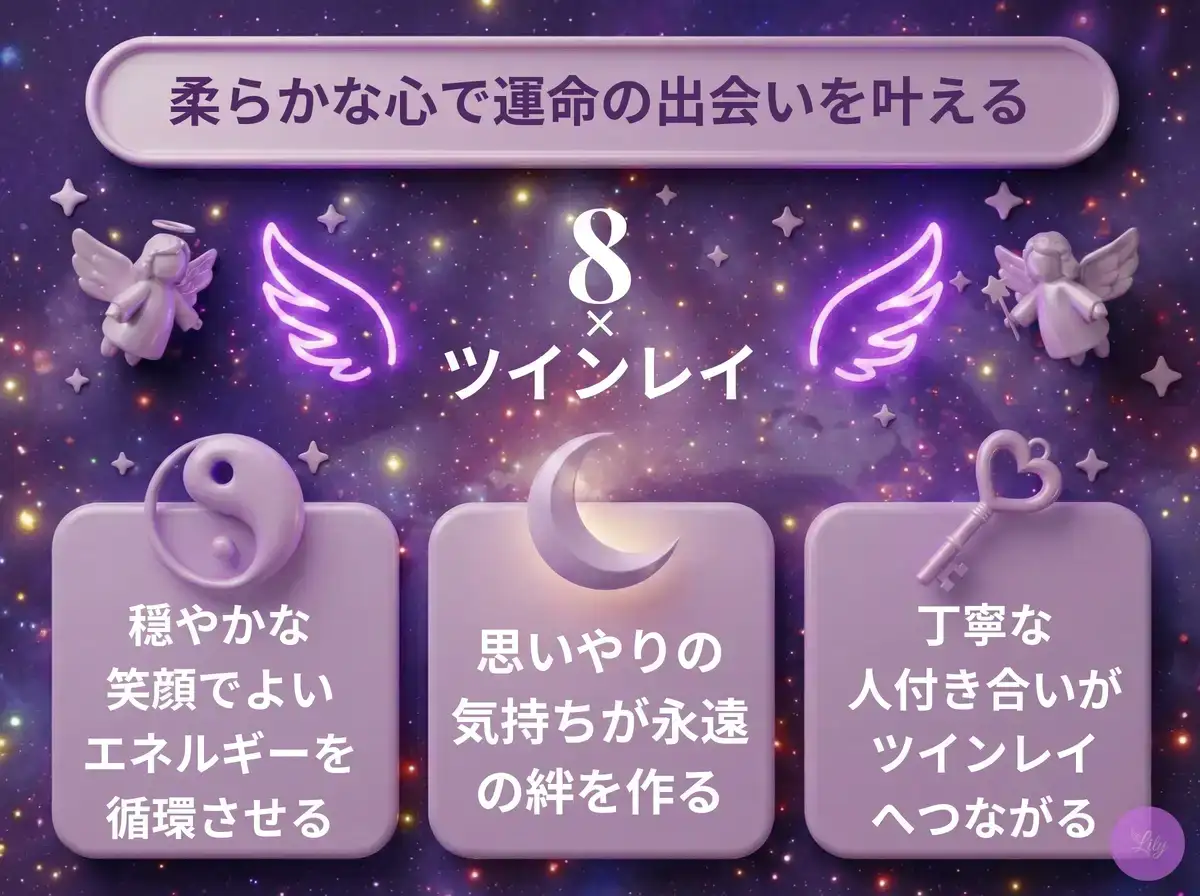 リリーのエンジェルナンバー 8 x ツインレイ