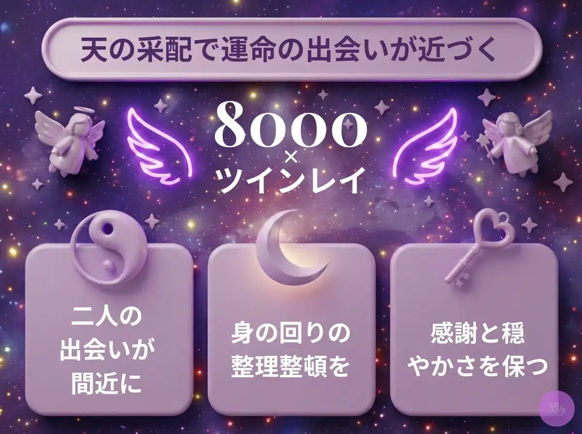 リリーのエンジェルナンバー 8000 x ツインレイ