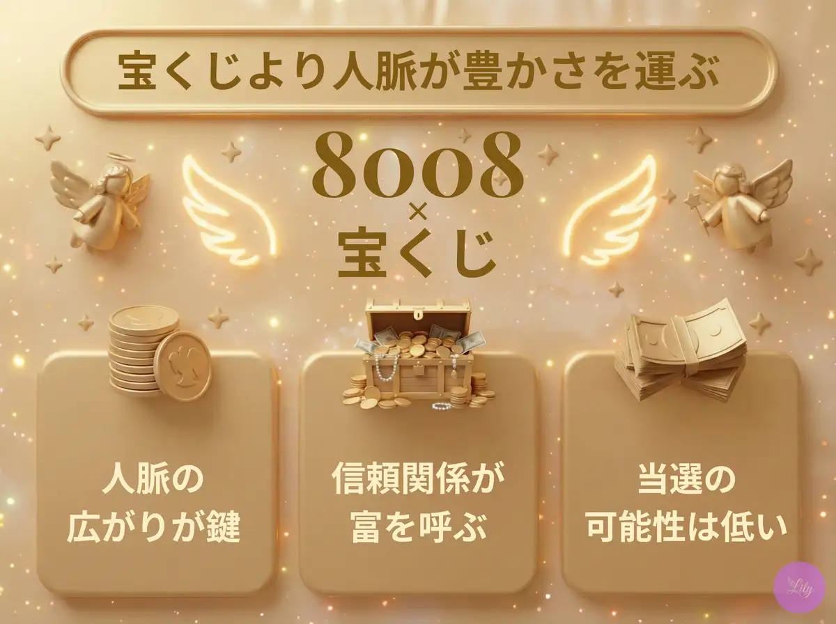 リリーのエンジェルナンバー 8008 x 宝くじ