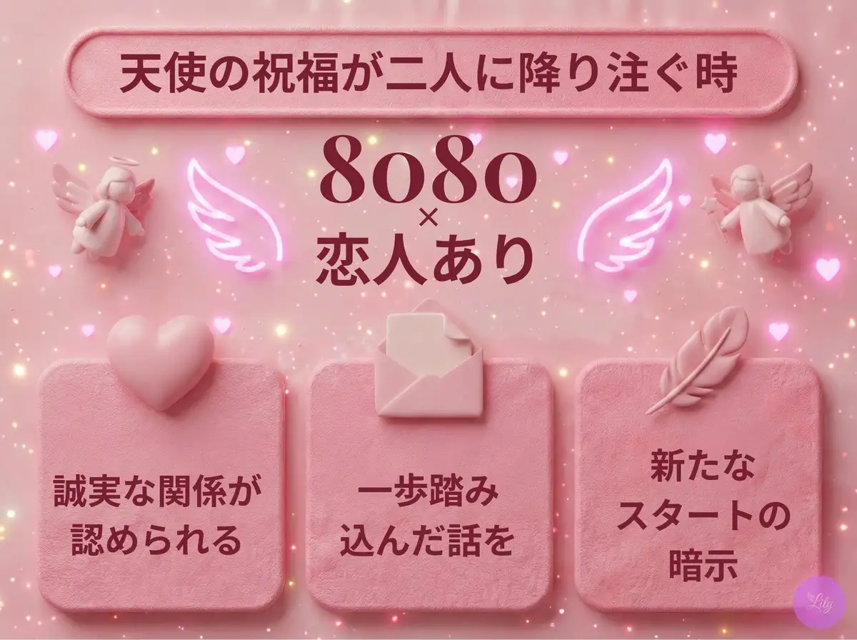 リリーのエンジェルナンバー 8080 x 恋人あり
