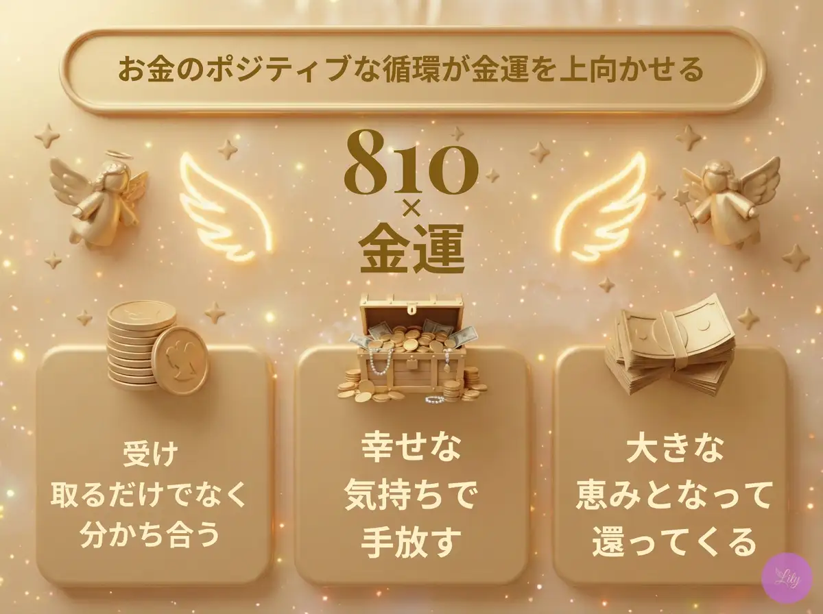 リリーのエンジェルナンバー 810 x 金運