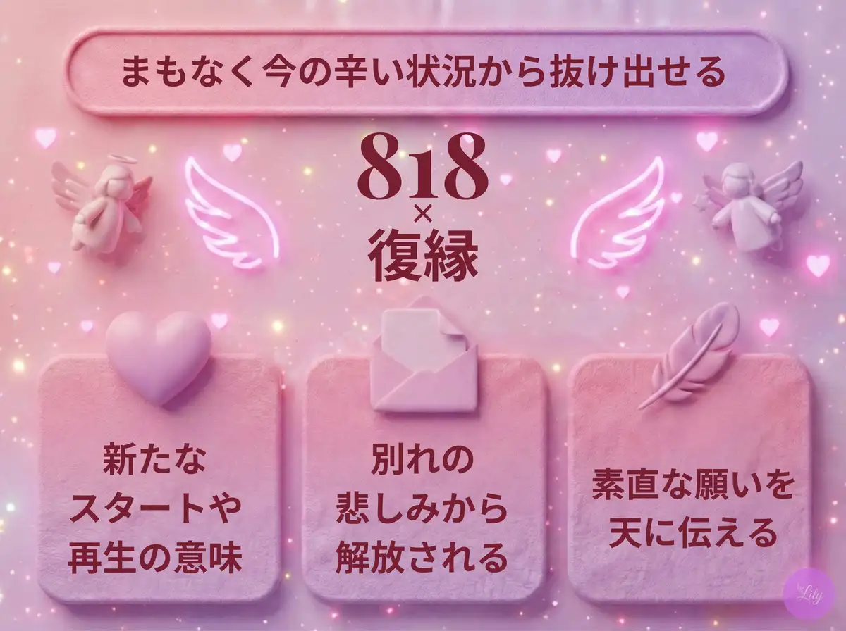リリーのエンジェルナンバー 818 x 復縁