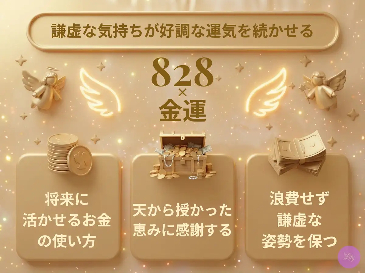 リリーのエンジェルナンバー 828 x 金運