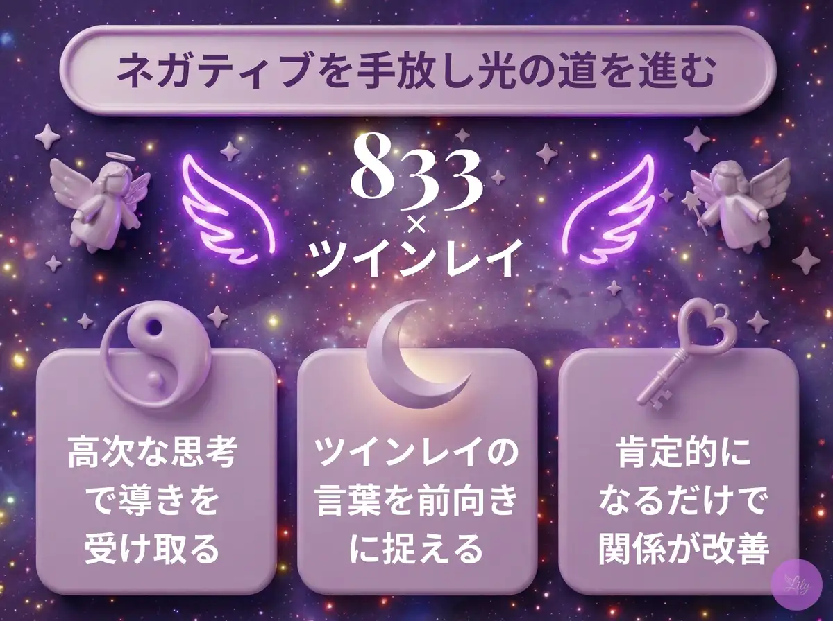 リリーのエンジェルナンバー 833 x ツインレイ