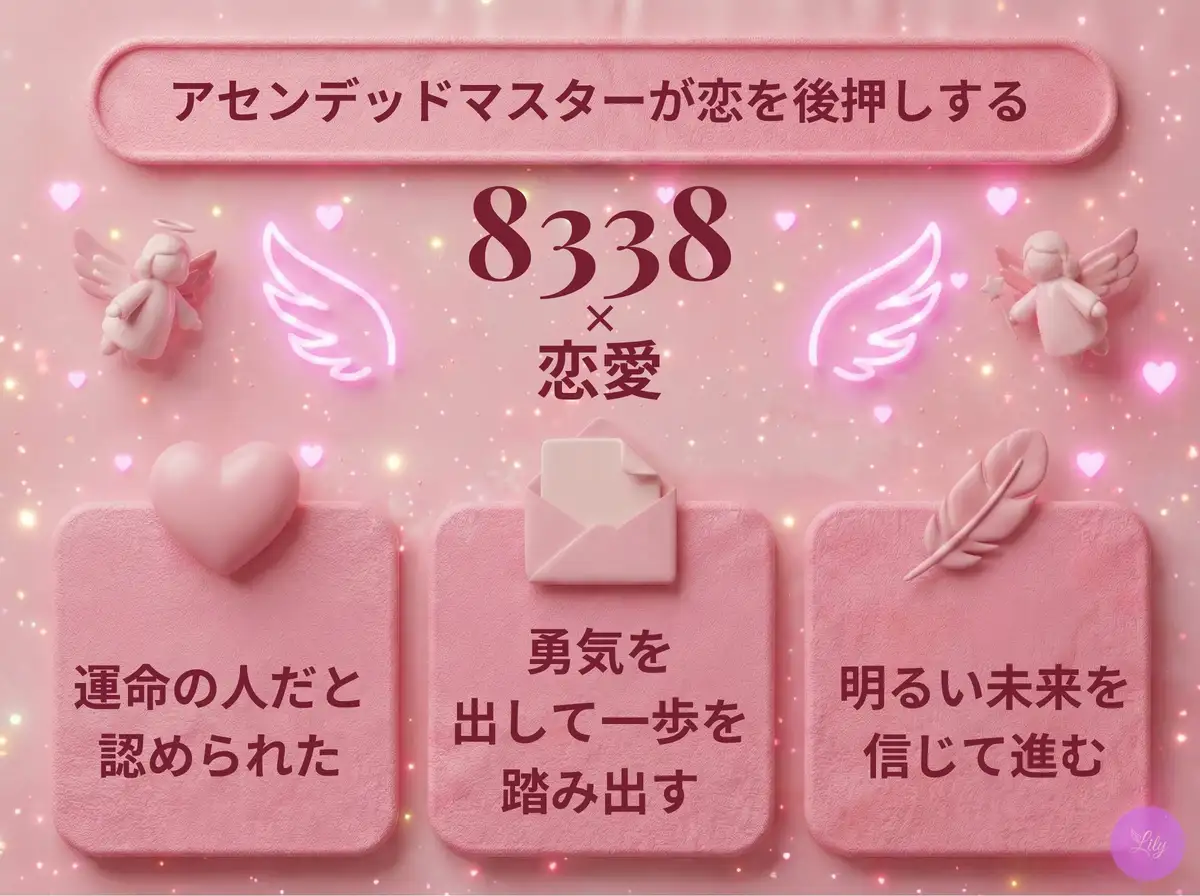 リリーのエンジェルナンバー 8338 x 恋愛