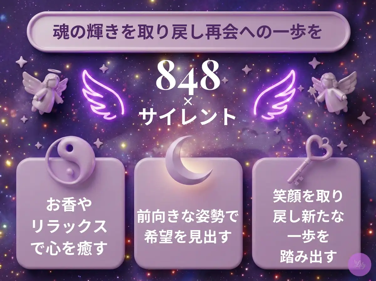 リリーのエンジェルナンバー 848 x サイレント