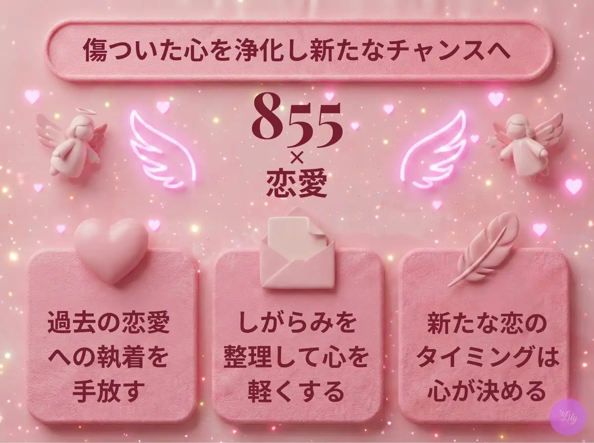 リリーのエンジェルナンバー 855 x 恋愛