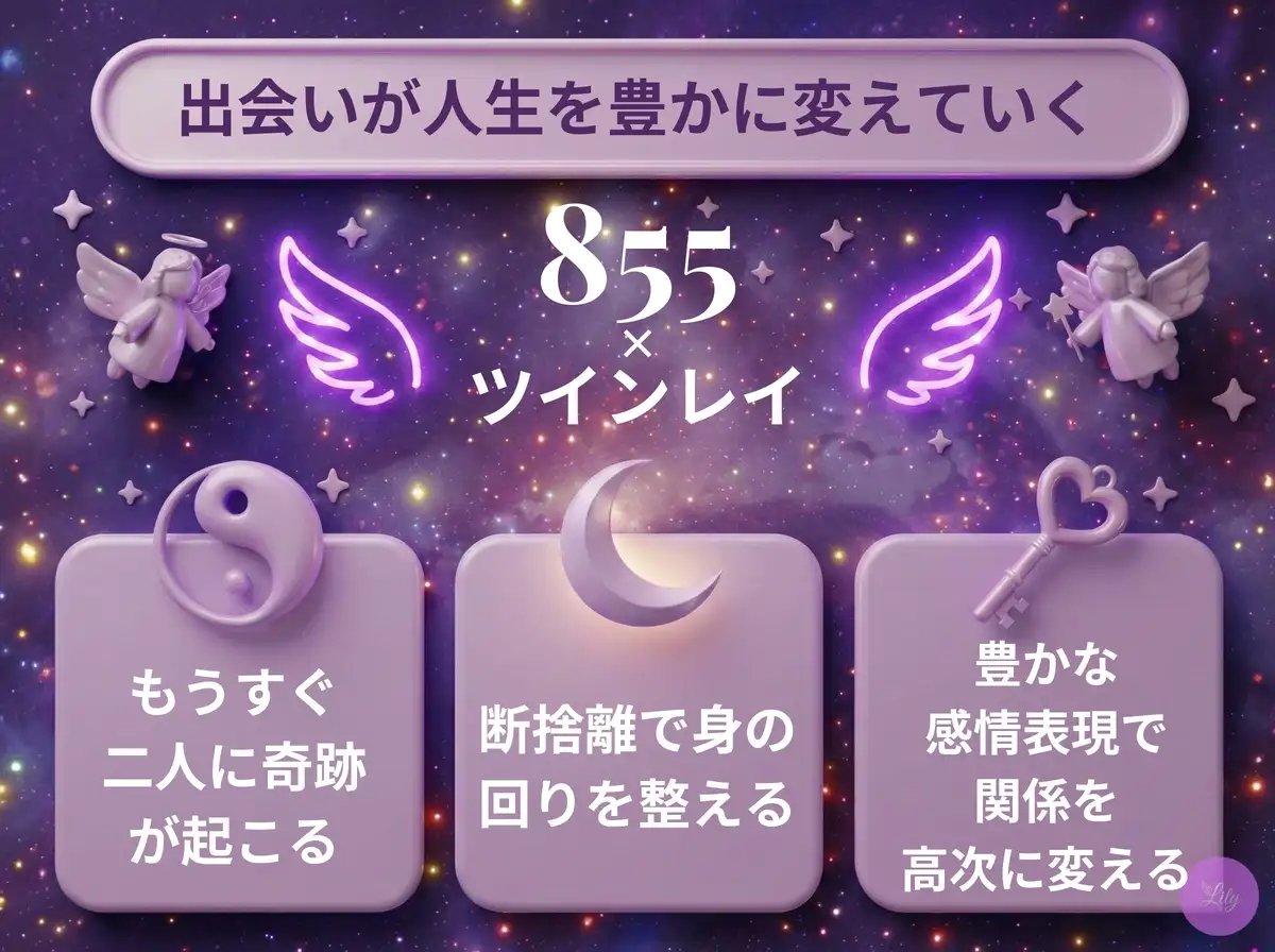 リリーのエンジェルナンバー 855 x ツインレイ