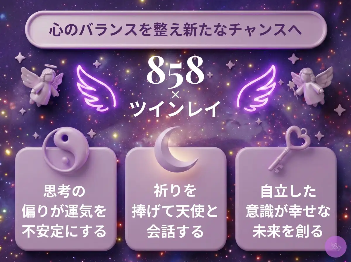 リリーのエンジェルナンバー 858 x ツインレイ