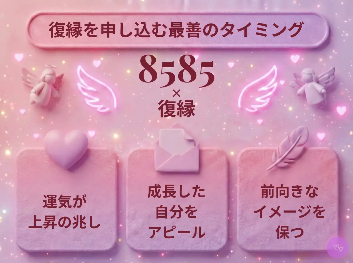 リリーのエンジェルナンバー 8585 x 復縁