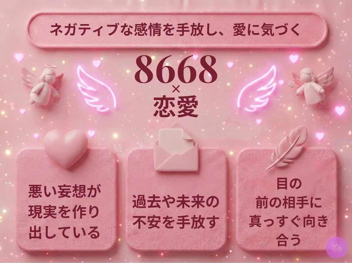 リリーのエンジェルナンバー 8668 x 恋愛