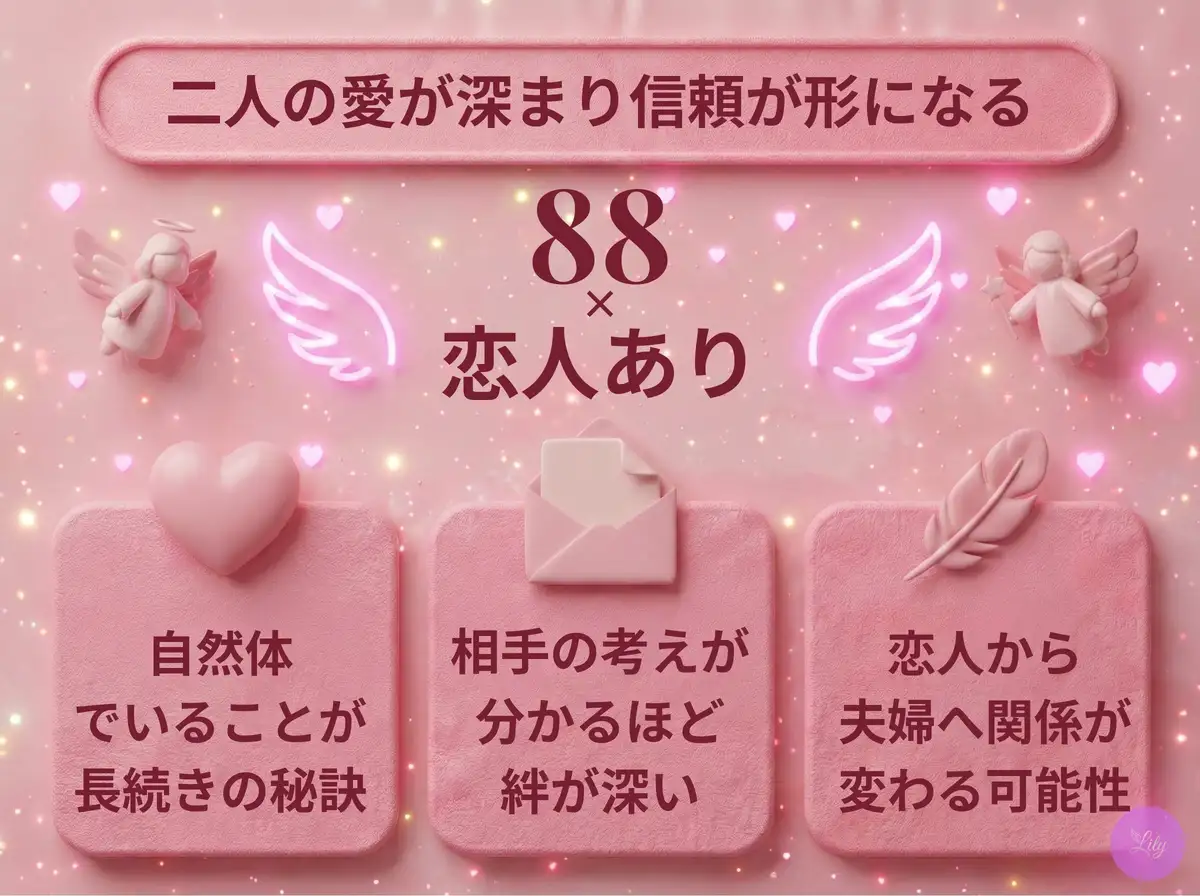 リリーのエンジェルナンバー 88 x 恋人あり