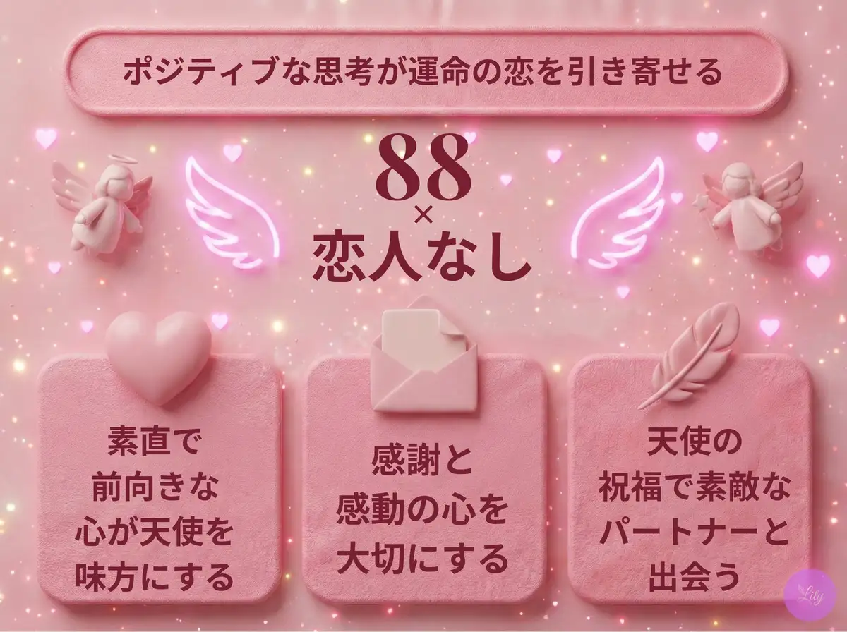 リリーのエンジェルナンバー 88 x 恋人なし