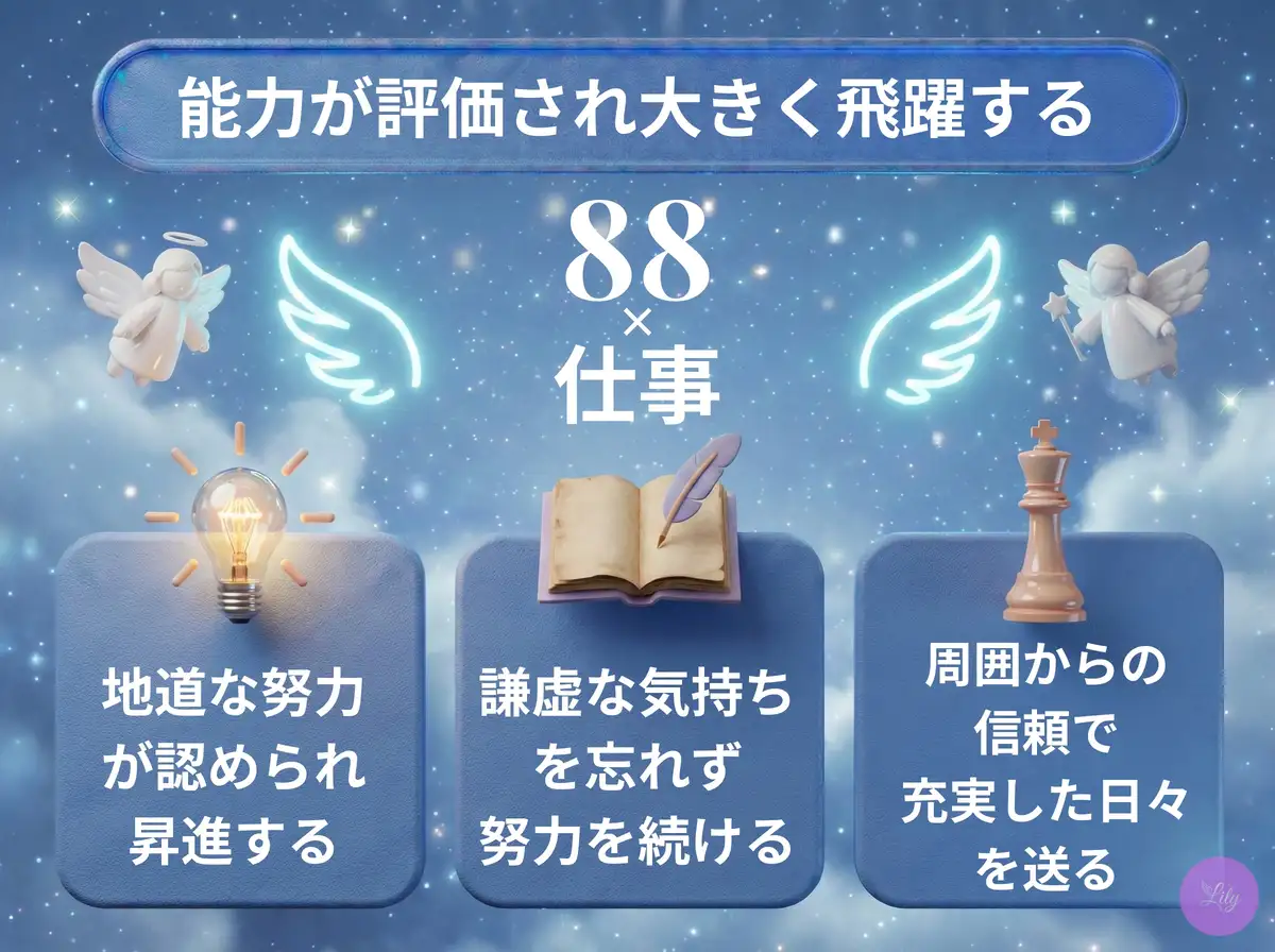 リリーのエンジェルナンバー 88 x 仕事