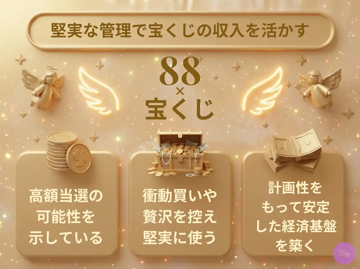 リリーのエンジェルナンバー 88 x 宝くじ