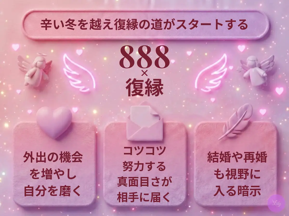 リリーのエンジェルナンバー 888 x 復縁