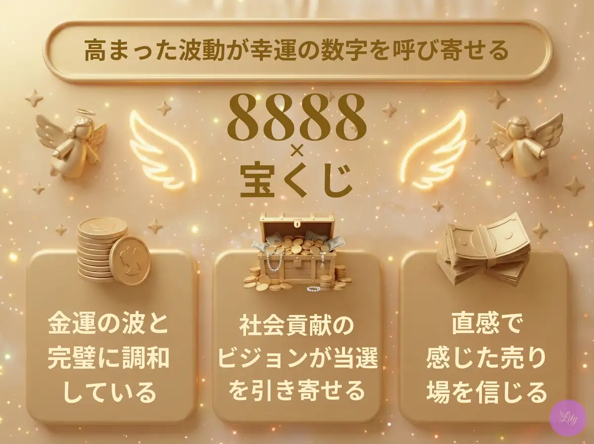 リリーのエンジェルナンバー 8888 x 宝くじ