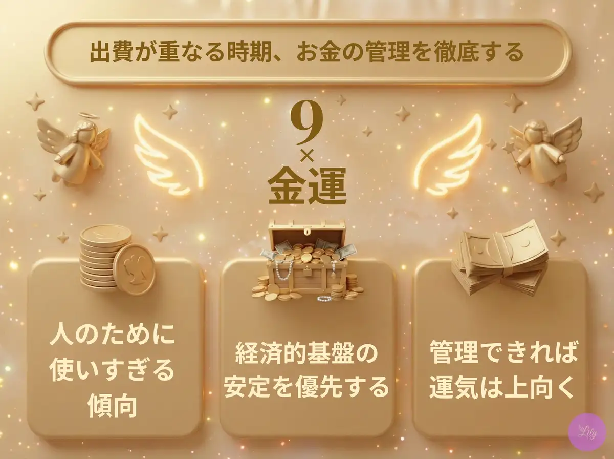 リリーのエンジェルナンバー 9 x 金運