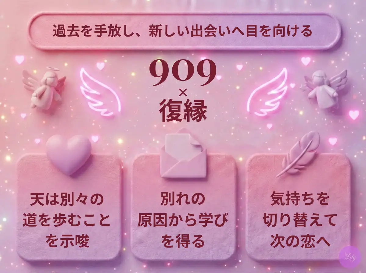 リリーのエンジェルナンバー 909 x 復縁