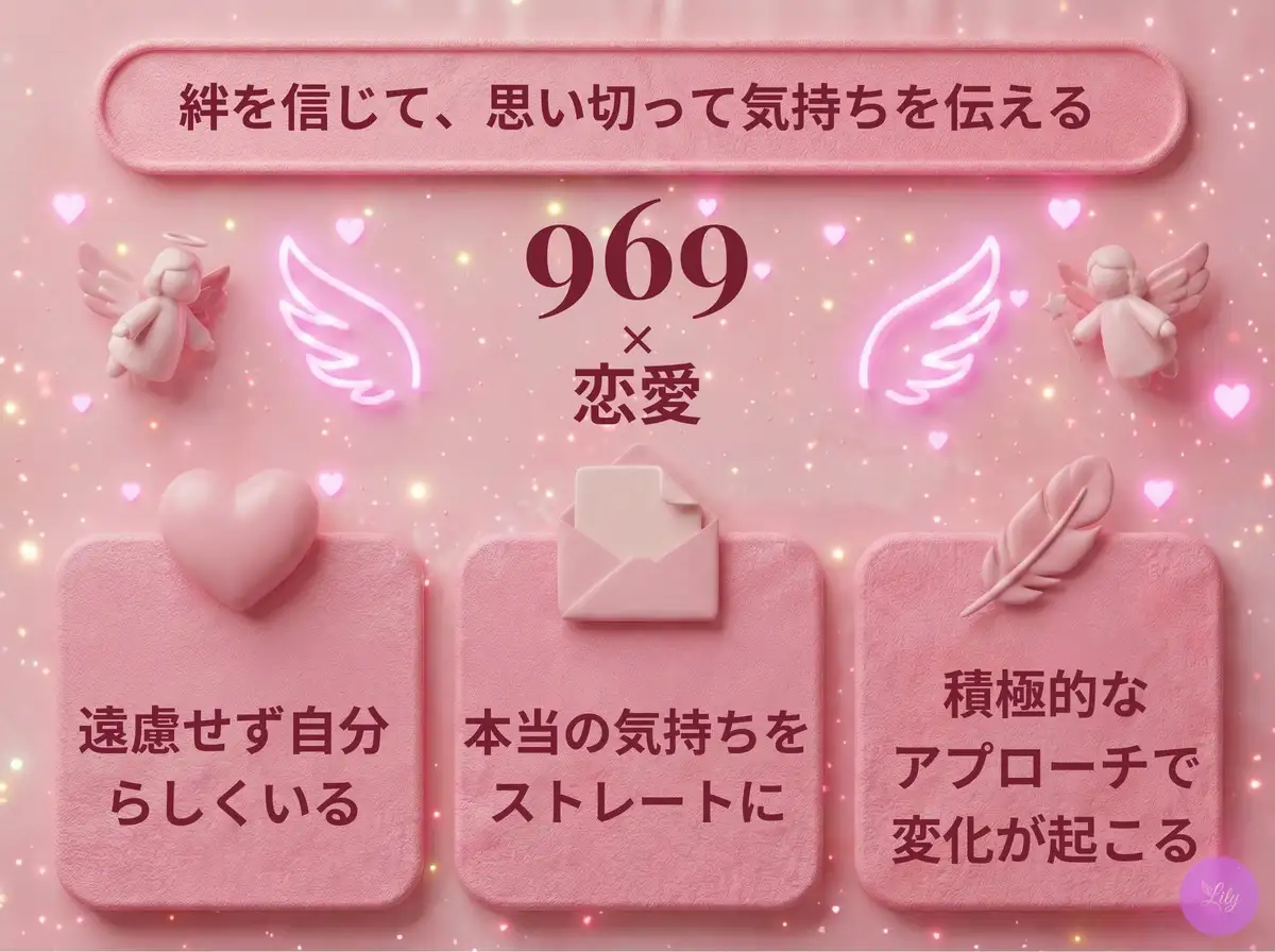 リリーのエンジェルナンバー 969 x 恋愛