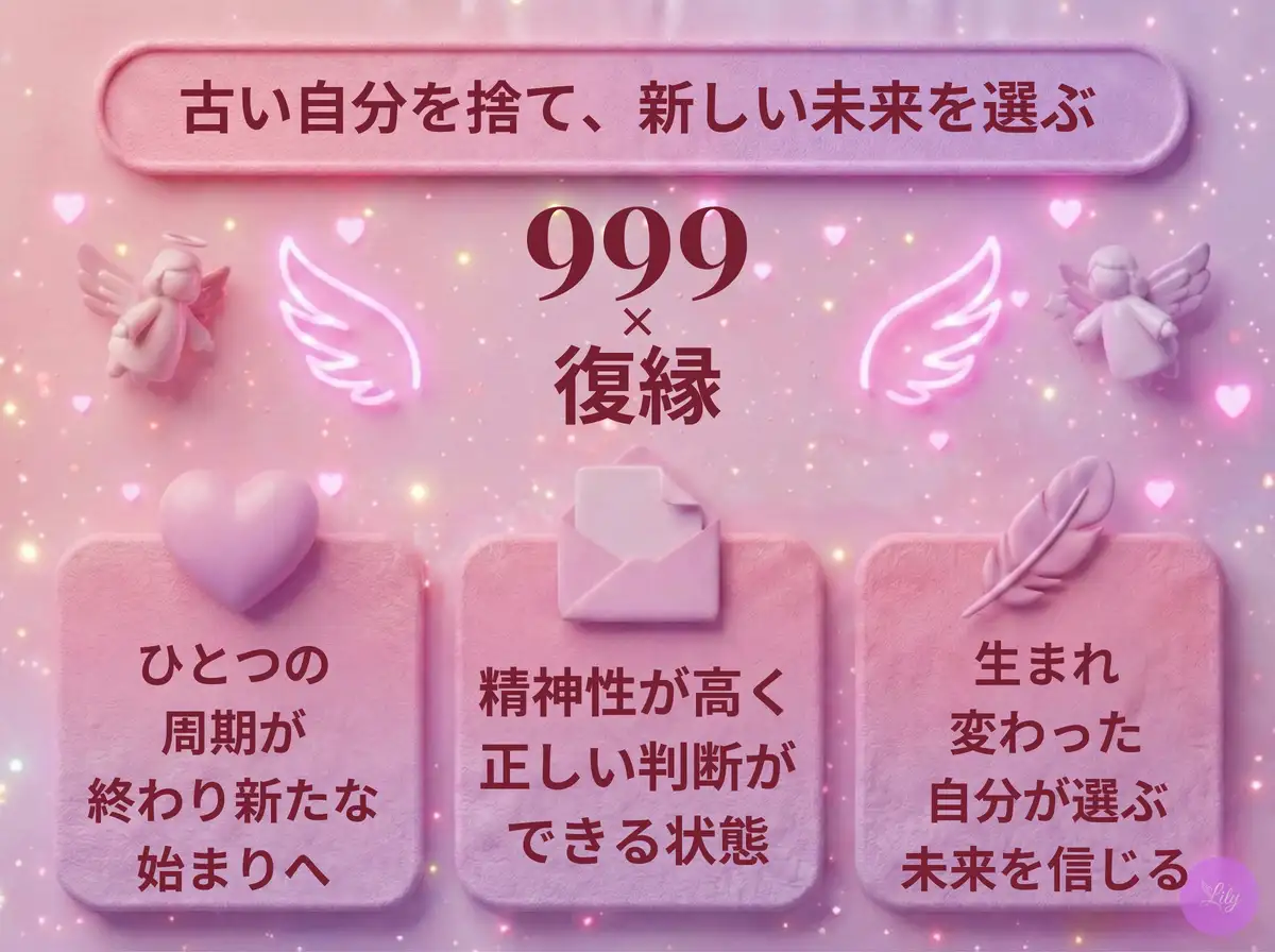 リリーのエンジェルナンバー 999 x 復縁