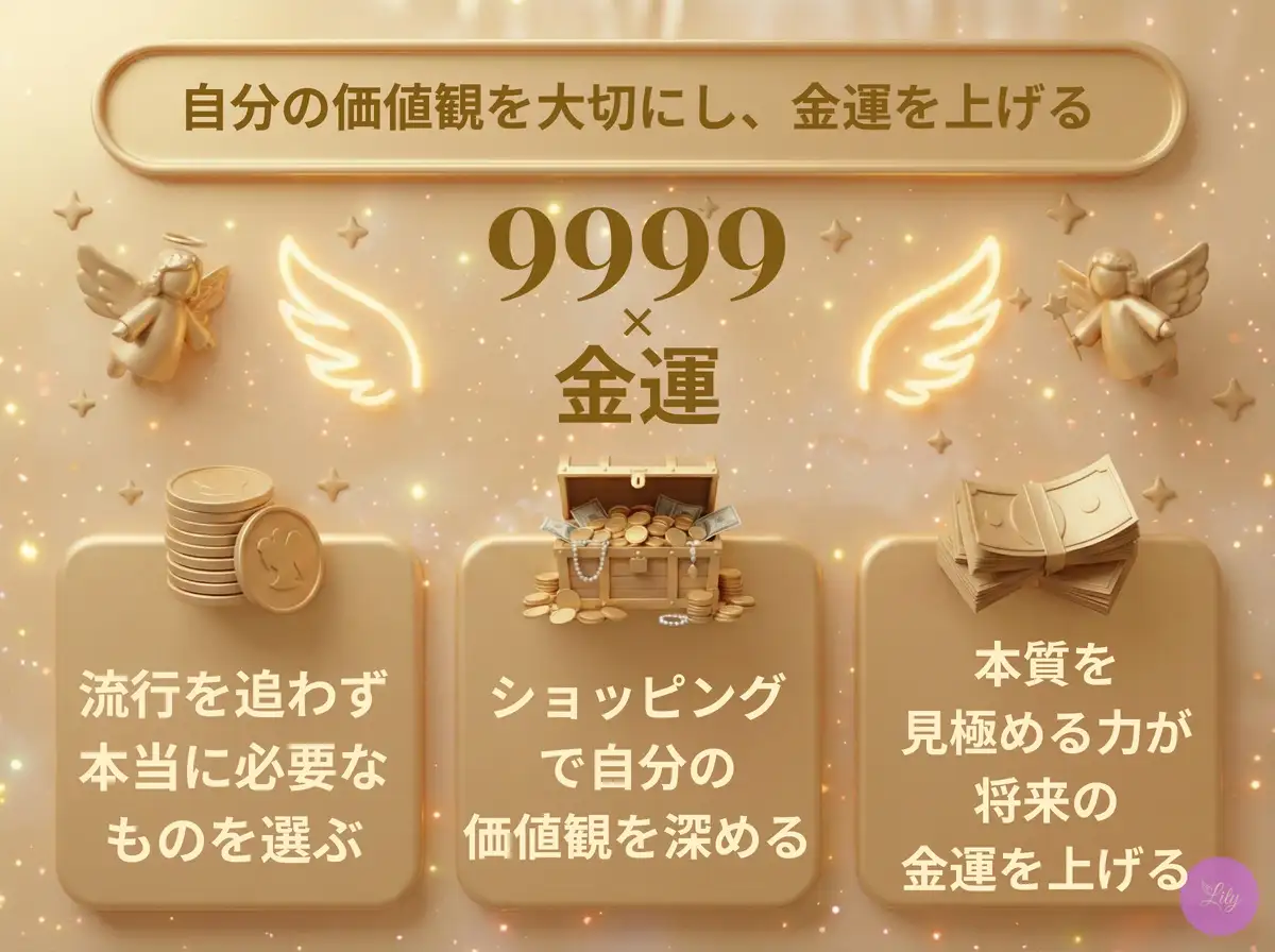 リリーのエンジェルナンバー 9999 x 金運
